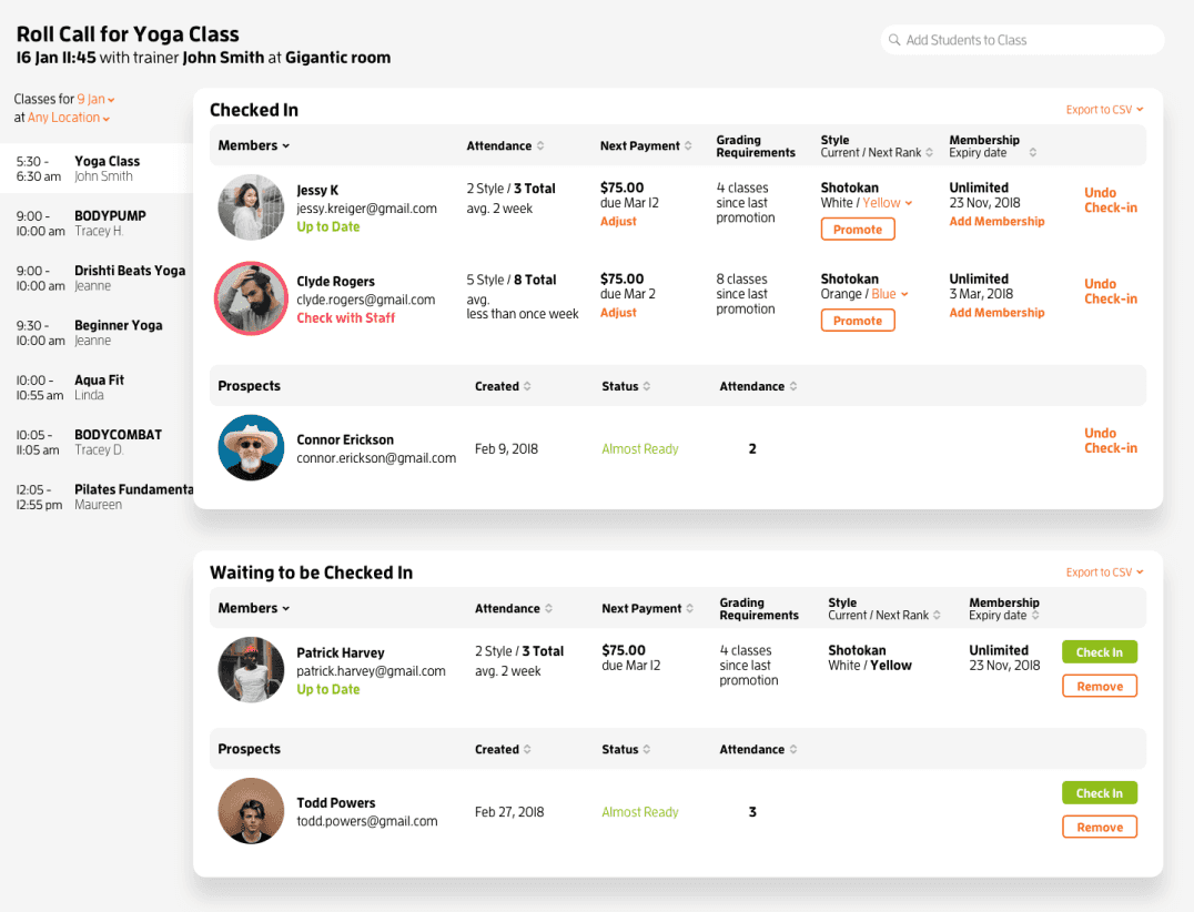 Clubworx — Self Checkin Kiosk