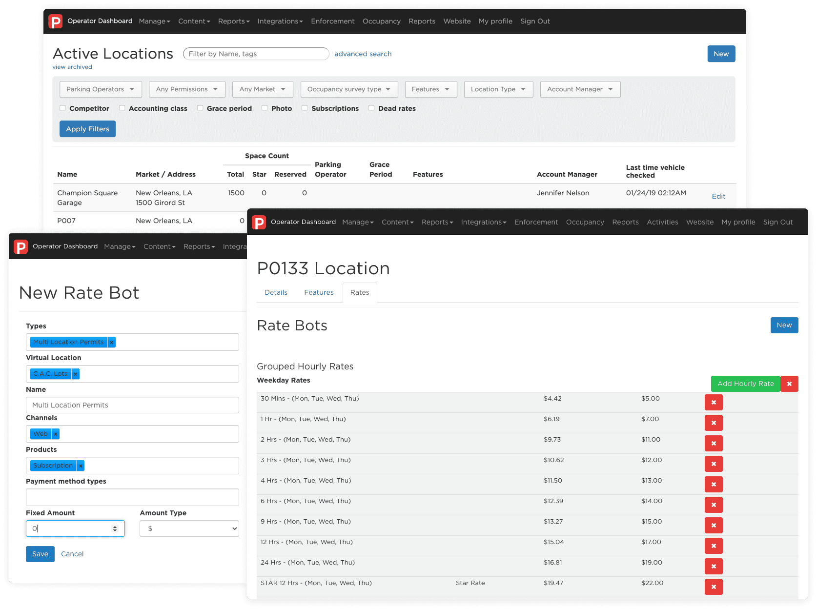 Old version of Operator Dashboard